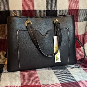 Kate Landry Black Leather Handbag